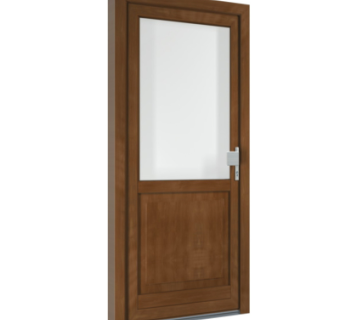 现代平开门组件su模型