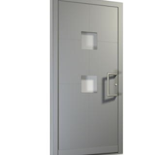 现代平开门组件su模型