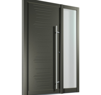 现代子母门组件su模型