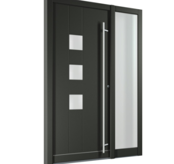 现代子母门组件su模型