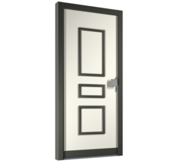 现代平开门组件su模型