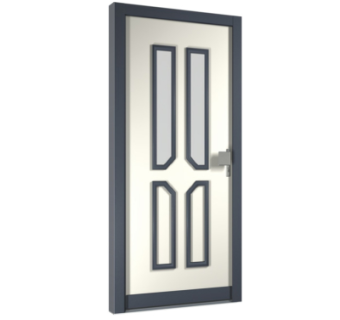 现代平开门组件su模型