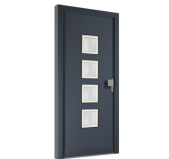 现代平开门组件su模型