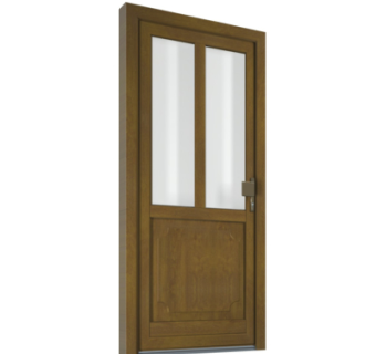 现代平开门组件su模型