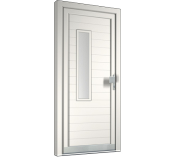 现代平开门组件su模型