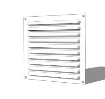 现代透气扇su模型