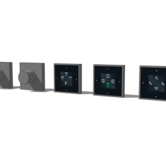 现代空调旋钮面板su模型