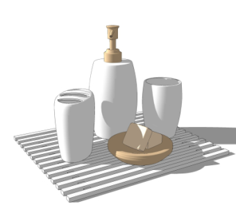 现代肥皂香水su模型