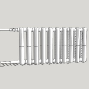 现代暖气片su模型