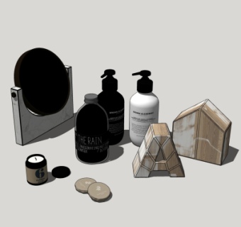 现代化妆品su模型