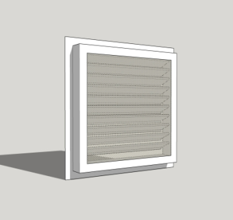 现代通风扇su模型