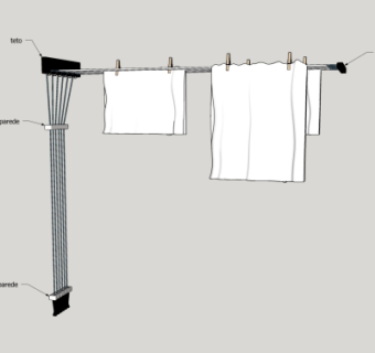 现代毛巾su模型