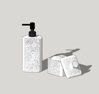 现代洗涤用品su模型