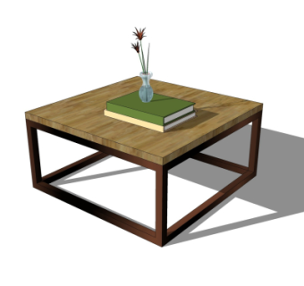 现代简约茶几su模型