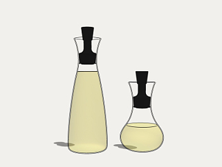 现代香水瓶su模型