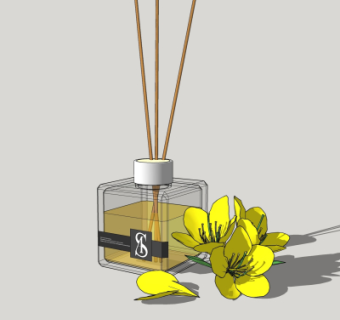 现代香薰su模型