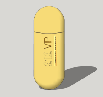 现代香水瓶su模型