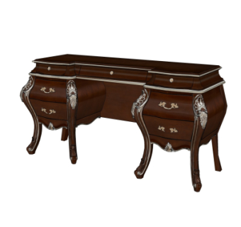欧式雕花书桌su模型