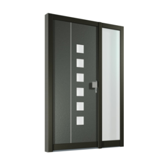 现代子母门组件su模型