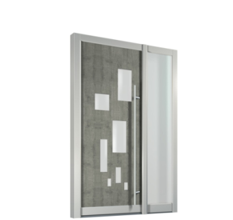 现代子母门组件su模型