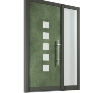 现代子母门组件su模型