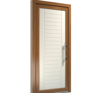 现代平开门组件su模型