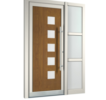 现代子母门组件su模型