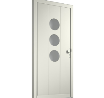 现代平开门组件su模型