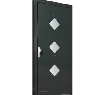 现代平开门组件su模型