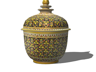 现代陶瓷罐su模型