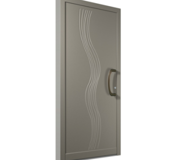 现代平开门组件su模型