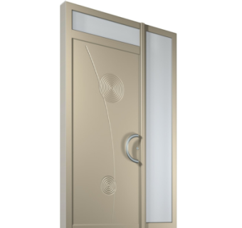 现代子母门组件su模型