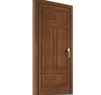 现代平开门组件su模型