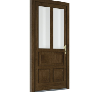 现代平开门组件su模型