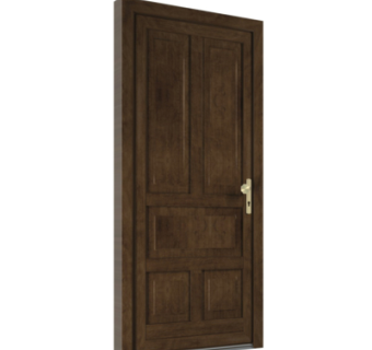 现代平开门组件su模型