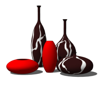 现代陶瓷花瓶su模型