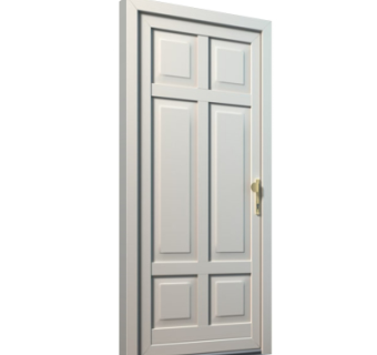 欧式平开门组件su模型