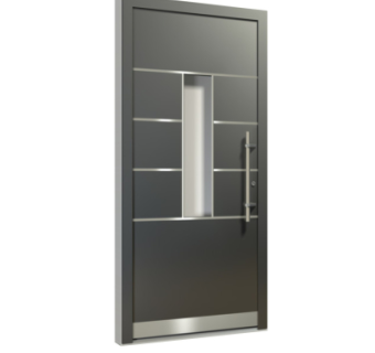 现代平开门组件su模型