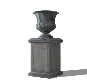 欧式玄关摆件su模型