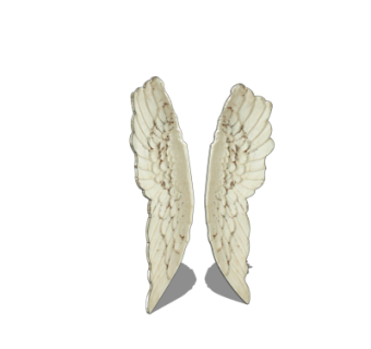现代翅膀摆件su模型