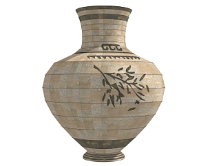 现代陶瓷罐su模型