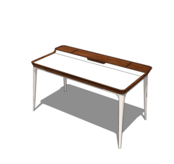 现代简约书桌su模型