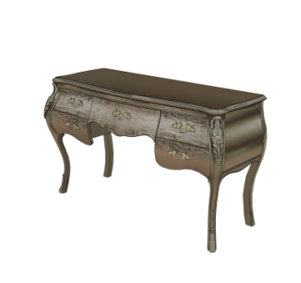 欧式雕花书桌su模型