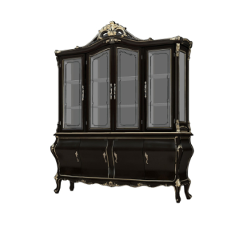 欧式雕花装饰柜su模型