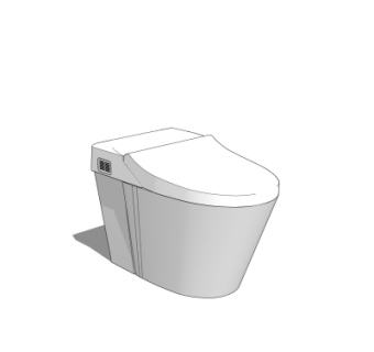 现代坐便器su模型