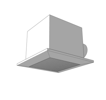 现代空调出风口排气扇su模型