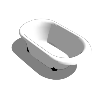 现代浴缸su模型