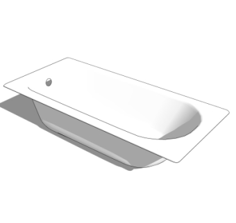 现代浴缸su模型