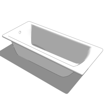 现代浴缸su模型