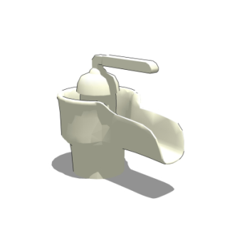 现代水龙头su模型